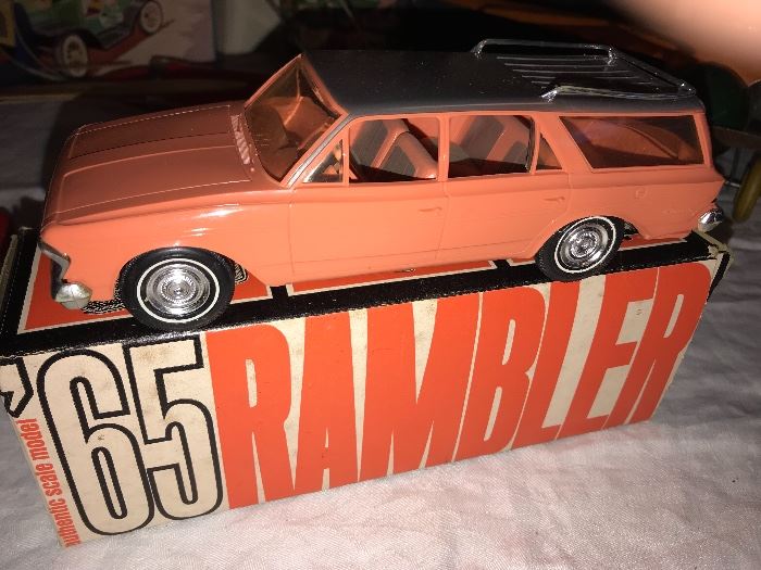 Toy model car; 65" Rambler 