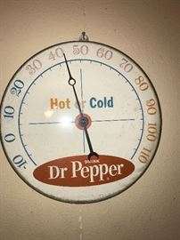 Vintage Dr. Pepper thermometer 