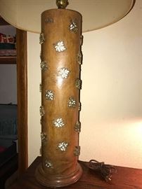Lamp made from old wall paper rolling tube 