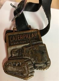 Vintage Caterpillar watch fob 