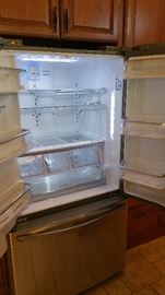LG refrigerator interior