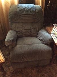 Lazy boy chair blue
