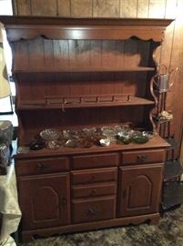 China hutch and ashtrays