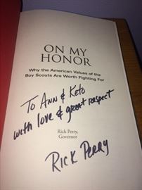 signed Rick Perry book