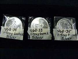 1 Troy Ounce Silver Coins