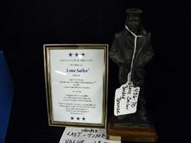 Lone Sailor Bonded Bronze Statue