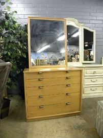 Mid Century Modern Chest w/Mirror