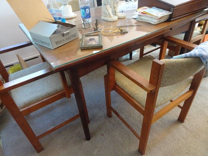Mid Century Dining Table & chairs from House of Denmark