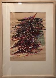 In The Time Of Dawn, mixed media by Adrien de Menasce (1925-1995)