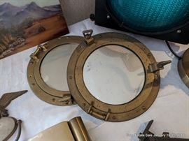Brass portholes