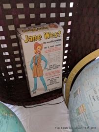 Jane West articulated doll in box