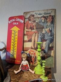 Royal Crown Cola Thermometer, Coke Sign