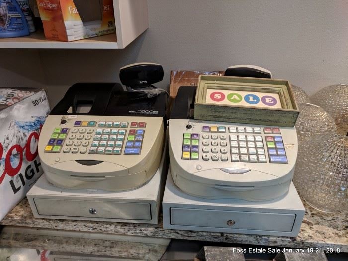 Pair of Royal 600 SC cash registers