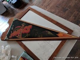 Vintage Seattle Supersonics penant-style electric wall clock (needs electrics)