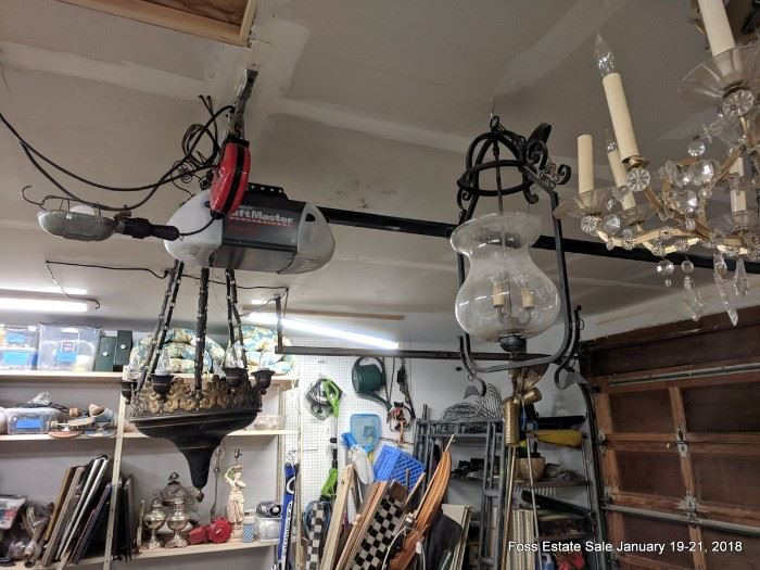 Assorted chandeliers