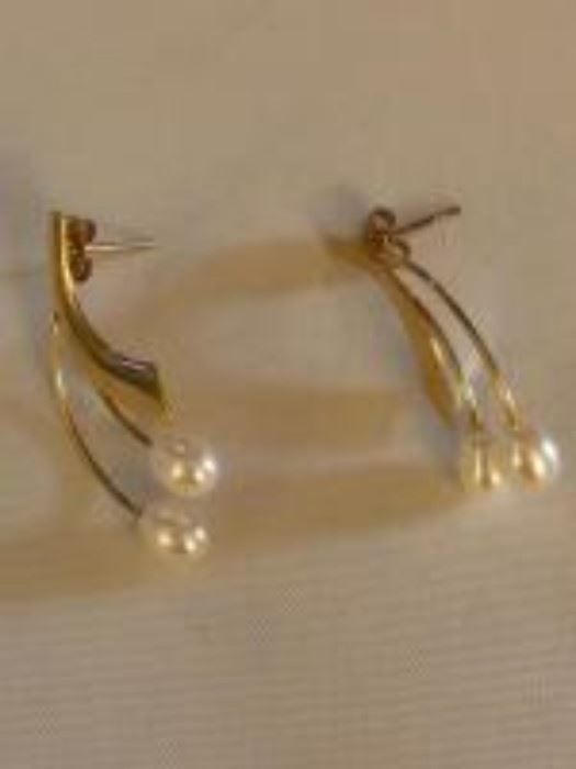 14k gold and pearl