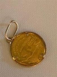 replica coin charm