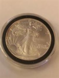 Uncirculated 1995 Walking Liberty Silver dollar