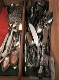 Hollow Silver plate flatware 