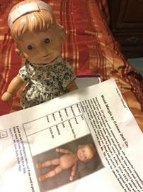 Dolls, antique.4.Wood Margie by Cameo Doll Co.