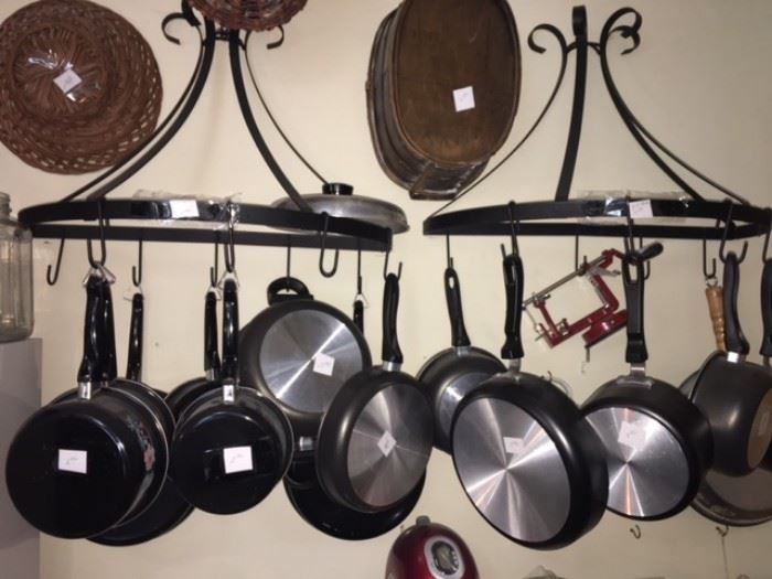 various pot and pans 