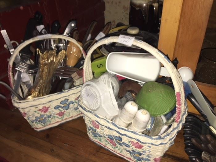 baskets of kitchen items and more