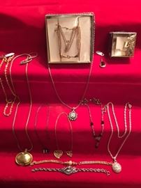 costume jewelry - great assortment   fine necklace, bracelet's and more