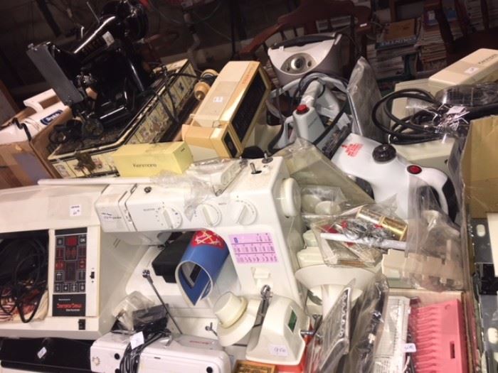 sewing machines, irons, sewing items , notions, and more