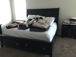 Blankets, pillows, matress and bed for sale. Beautiful like new condition! 