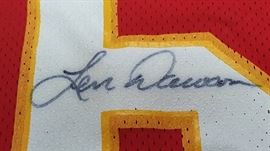 Len Dawson Autographed Kansas City Chiefs Red NFL ...