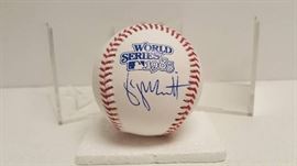 George Brett Autographed 1985 World Series Rawling ...