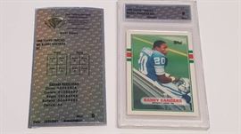 Barry Sanders 1989 Topps Traded Graded Rookie Foot ...