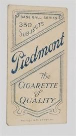 1909 Billy Cunningham Original T206 Piedmont Tobac ...