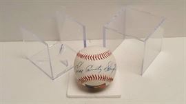 Enos Country Slaughter Autographed Official MLB 12 ...