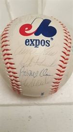 1987 Montreal Expos Team Signed JB Expos Baseball ...