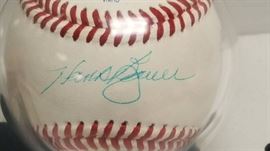 Hank Bauer Autographed Official League Baseball Ka ...
