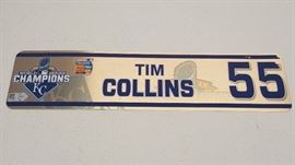 Tim Collins 2016 Game Used Spring Training Locker ...
