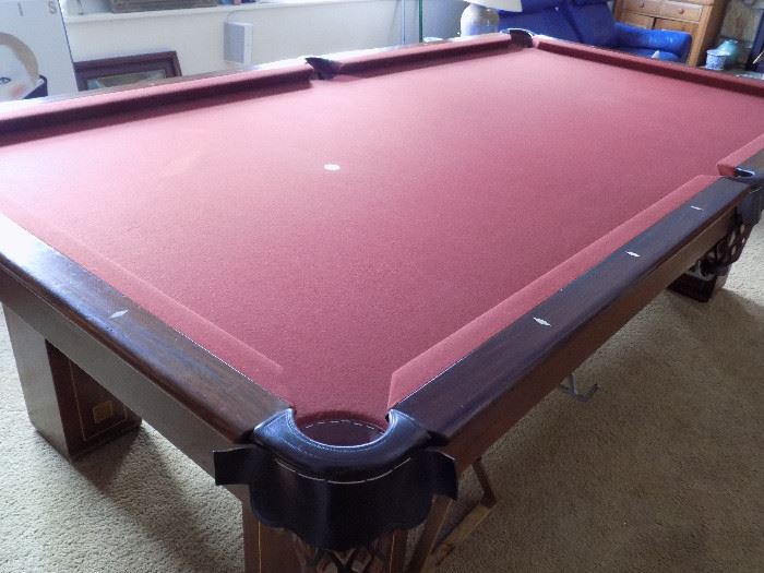 Brunswick slate pool table. Regulation size. 