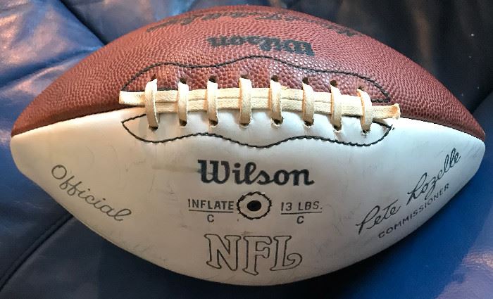 Signed O. J. Simpson football and other Buffalo Bills