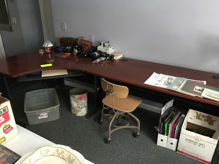 Bush office/computer 2 piece desk unit