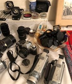 Asst Vintage Camera Equipment 