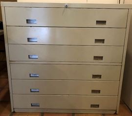 6-Drawer Flat File Cabinet