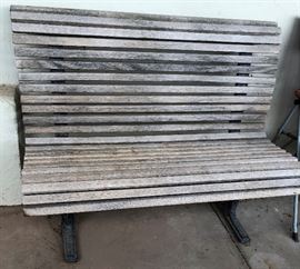 1950's Falcon Slatted Bench and Chair
