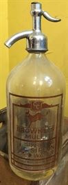 Vintage Sparkling Water Bottles (4 in Wood Box) 