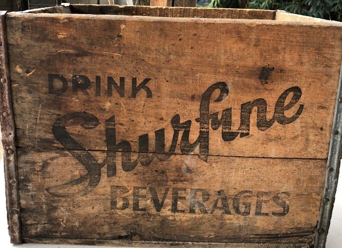 Shurfine Beverages Wood Box