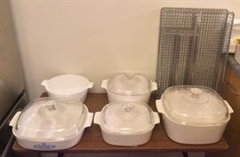 Corning Ware, stainless silverware organizers