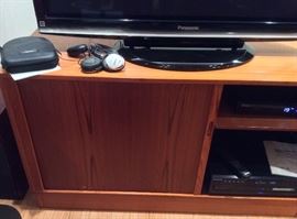 Detail of tambour door - it slides all the way across the front