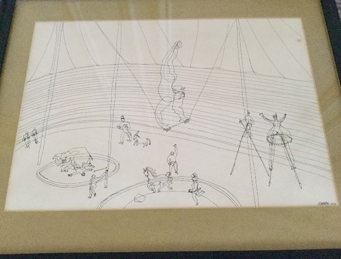 Vintage poster print of Alexander Calder's 'The Circus"