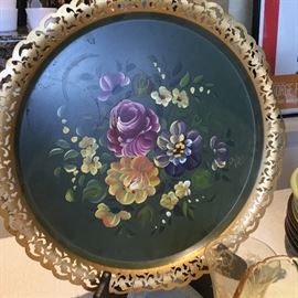 hand painted tray