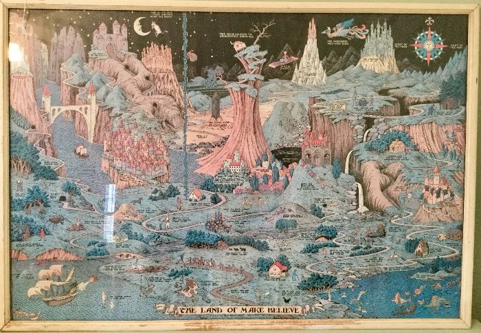 One of my favorite, vintage finds! A poster titled "Land of Make Believe." 